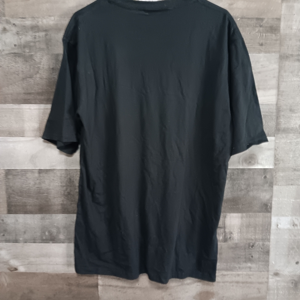 Men's Black Short Sleeve Tee with Angel Investigations Graphic - Picture 3 of 3